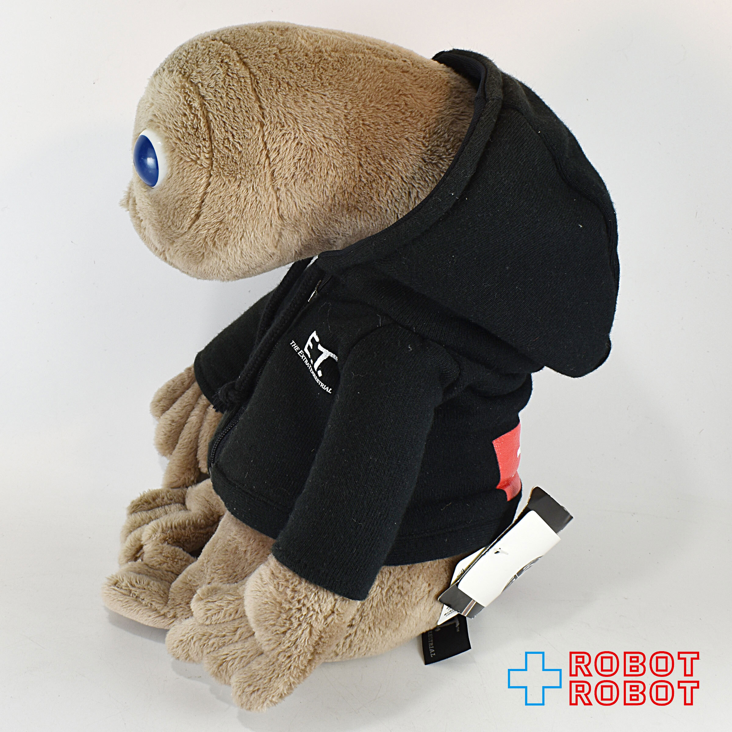 Nici X-girl エックスガール E.T. ぬいぐるみ 黒フードスウェット 25センチ 紙タグ付き 入荷写真