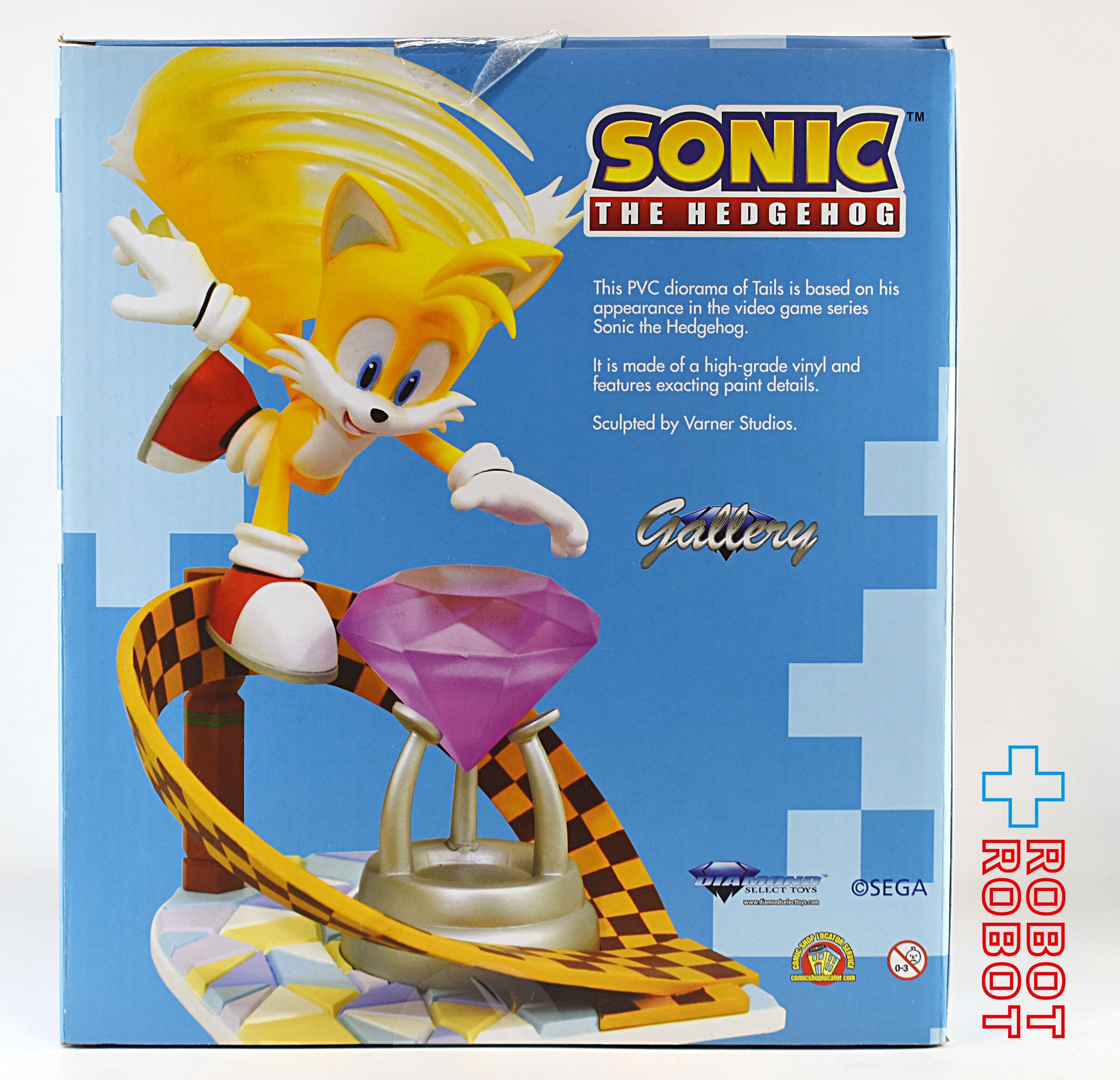 ダイアモンドセレクト ソニック・ザ・ヘッジホッグ ギャラリー テイルス スタチュー 箱入開封 ゲームストップ限定