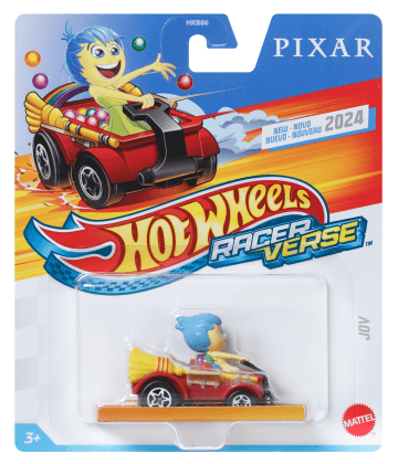 ホットウィール レーサーバース 2024 1/64 ディズニー ピクサー インサイド・ヘッド ヨロコビ ダイキャスト メタルビークル ミニカー 未開封 入荷写真