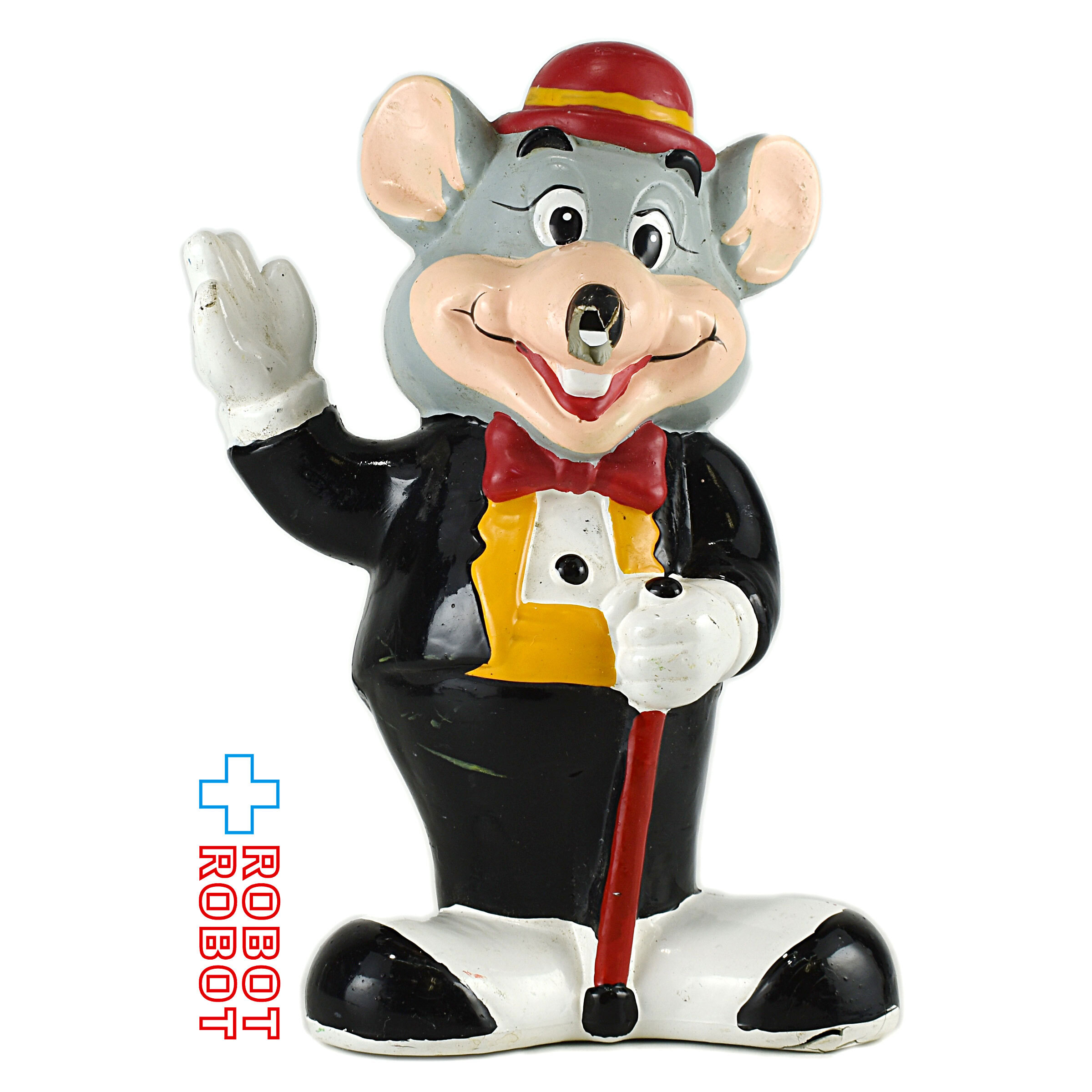 チャッキーチーズ チャック E. チーズ ソフビ貯金箱バンク ※難有り 企業物 入荷写真
