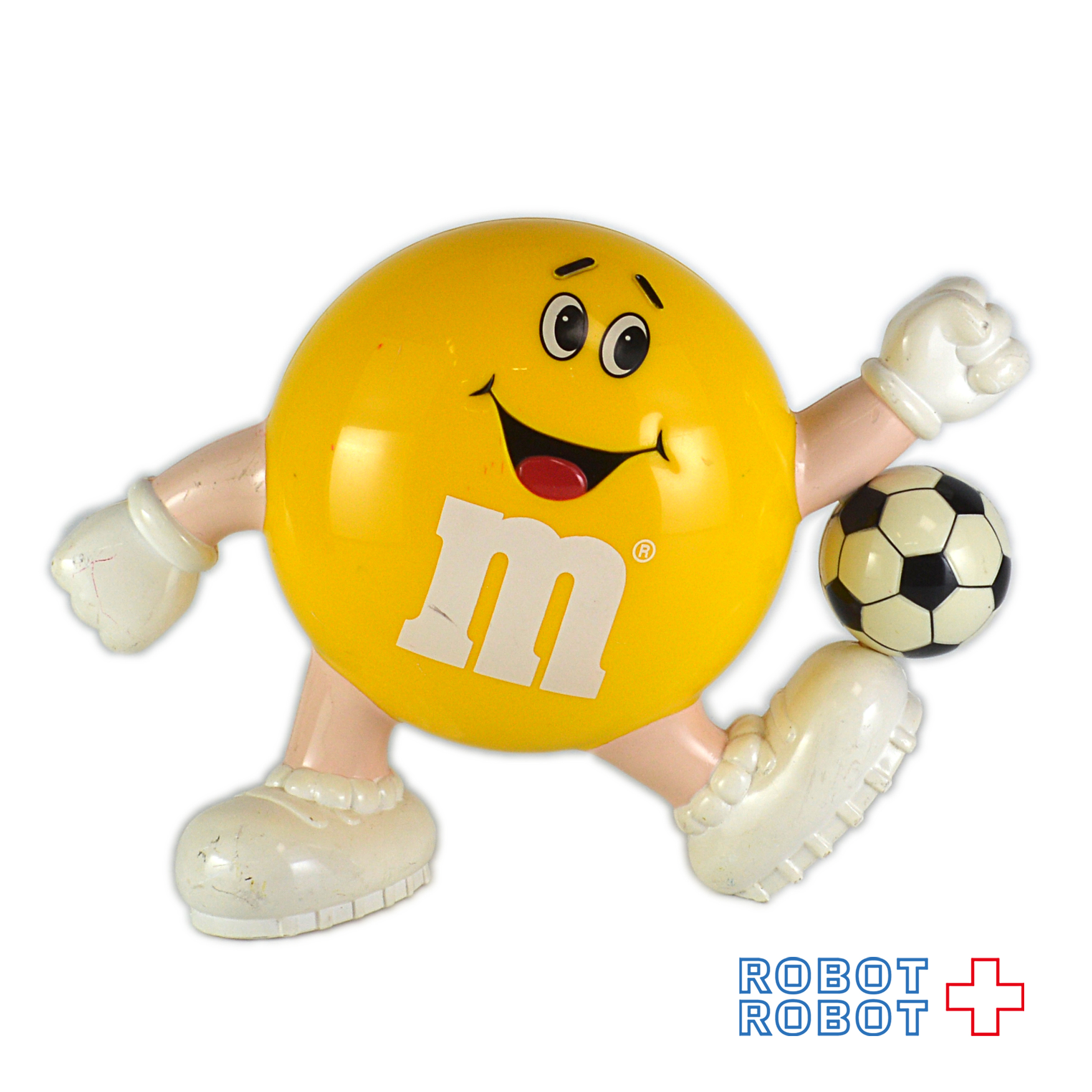 M&M's ディスペンサー イエロー サッカー エムアンドエムズ 1991 企業物 入荷写真