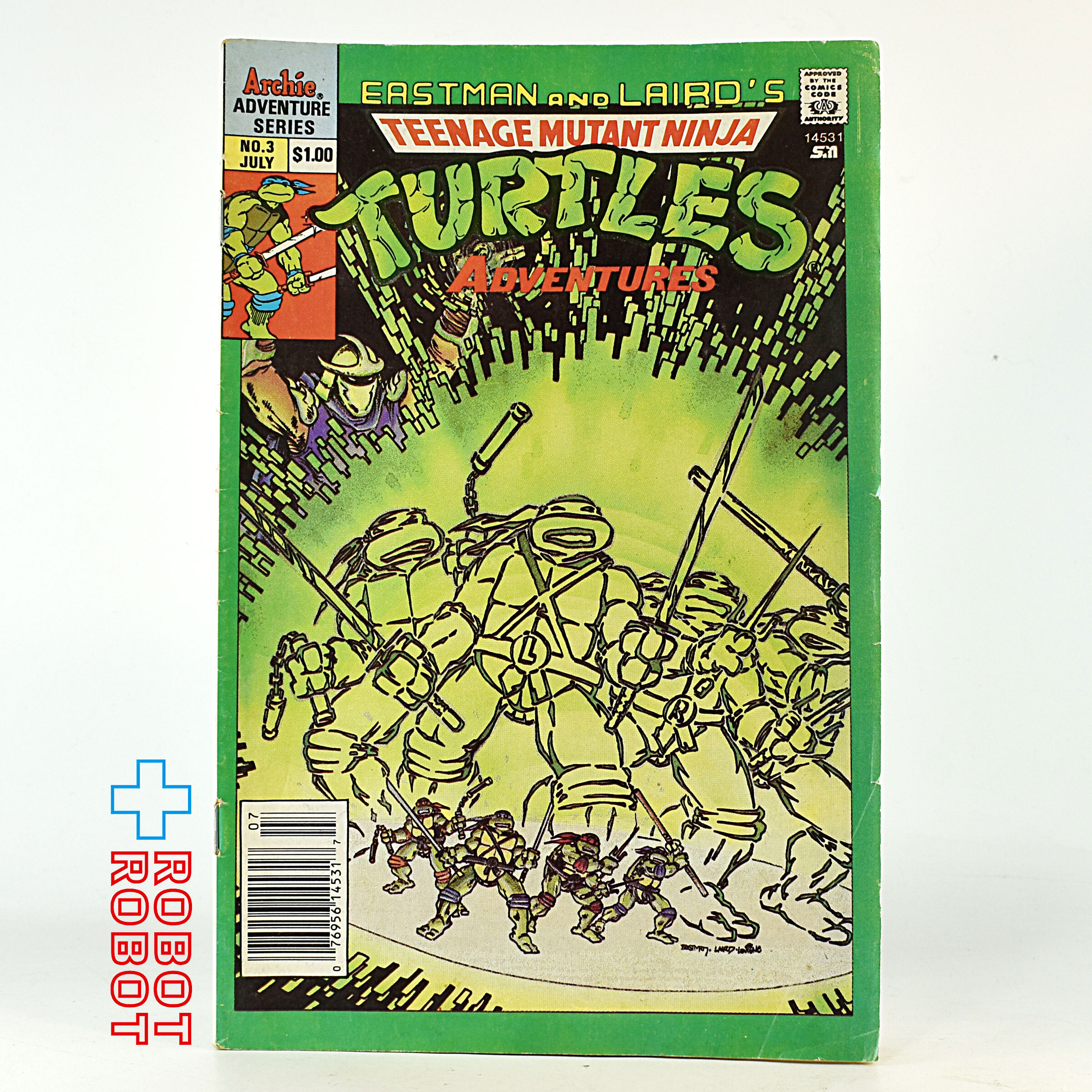 アーキーパブリケーション TMNT ティーンエイジ・ミュータント・ニンジャ・タートルズ コミックス 3巻 1989年7月 入荷写真
