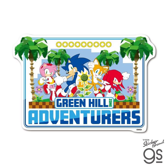 ソニック ビッグサイズステッカー GREEN HILL ZONE 未開封 入荷写真