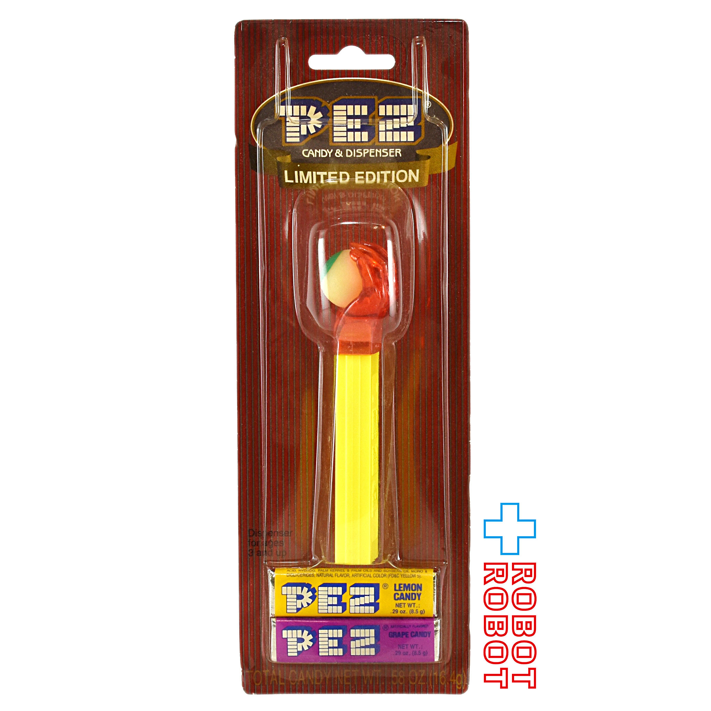 PEZ サイケデリックアイ クリスタルハンド 限定版 クリアレッド手/黄ステム 未開封 入荷写真