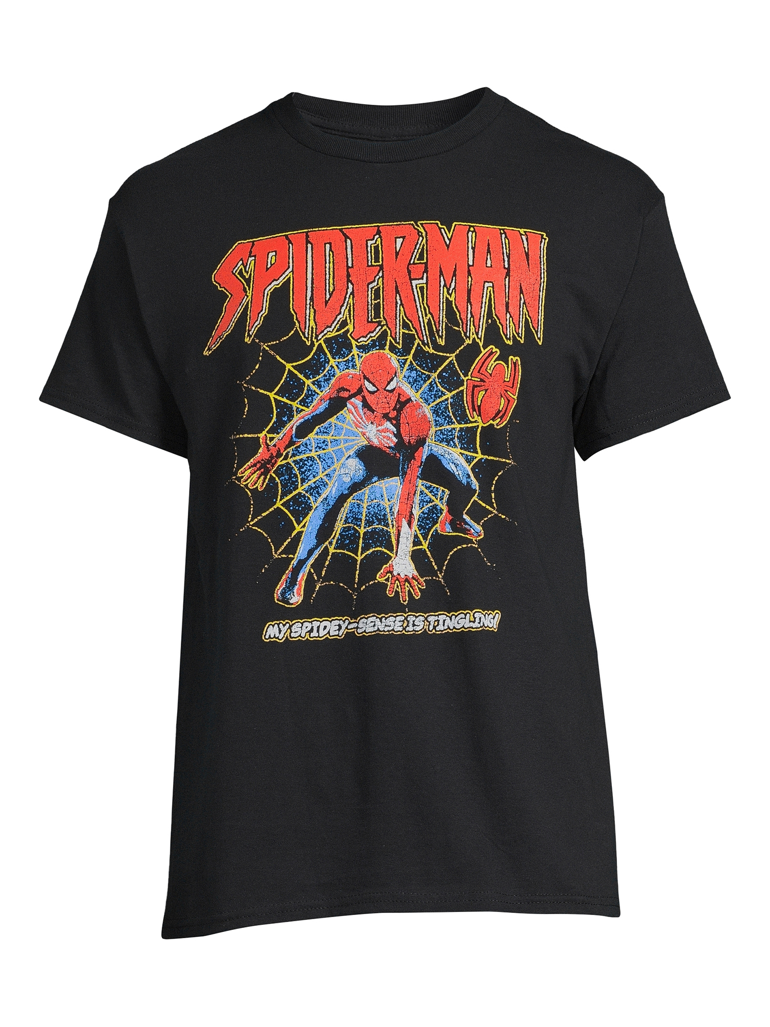 マーベル スパイダーマン グラフィック Tシャツ ブラック 入荷写真