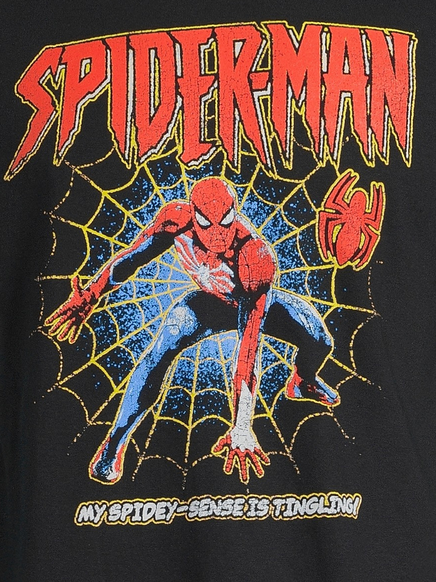 マーベル スパイダーマン グラフィック Tシャツ ブラック 入荷写真