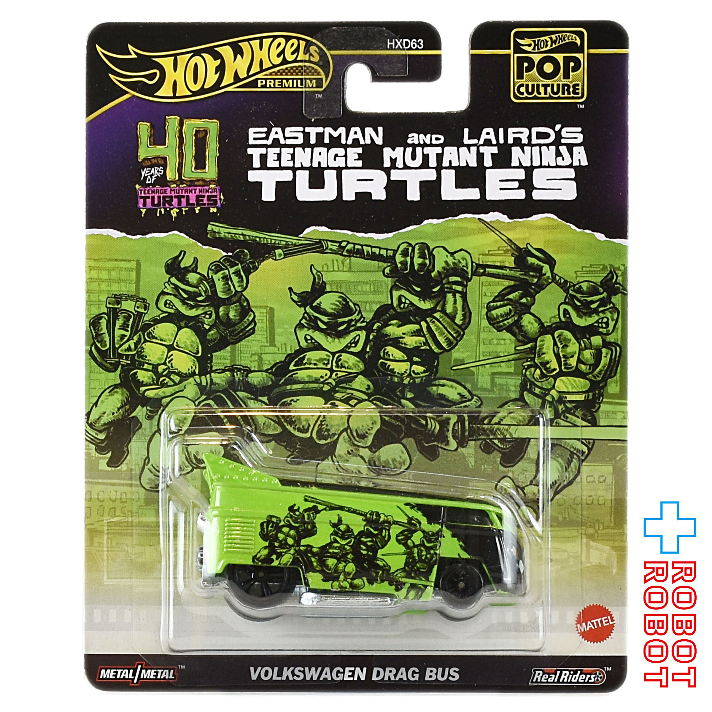 ホットウィール ポップカルチャー 2024 タートルズ TMNT フォルクスワーゲン ドラッグバス 未開封 入荷写真