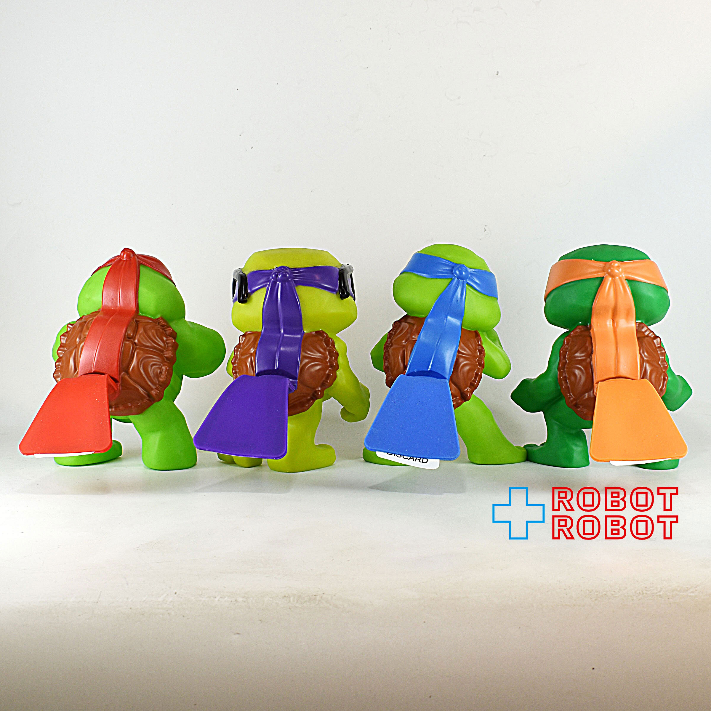 プレイメイツ タートルズ ミュータント・パニック！TMNT こどもタートル おならソフビ ４体セット 入荷写真