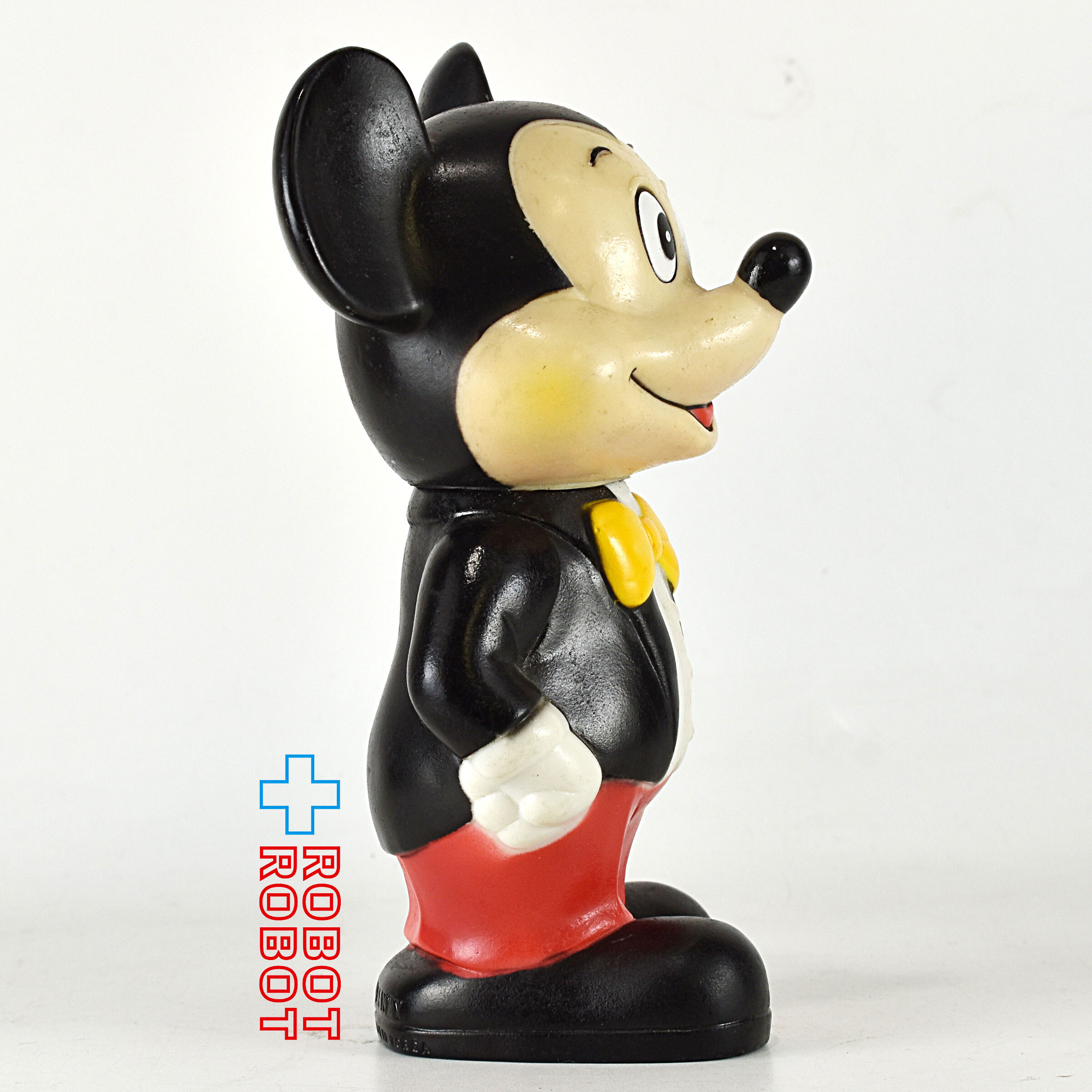 ディズニー ミッキーマウス タキシード 左手上げ ソフビ貯金箱 メイドインコリア 入荷写真