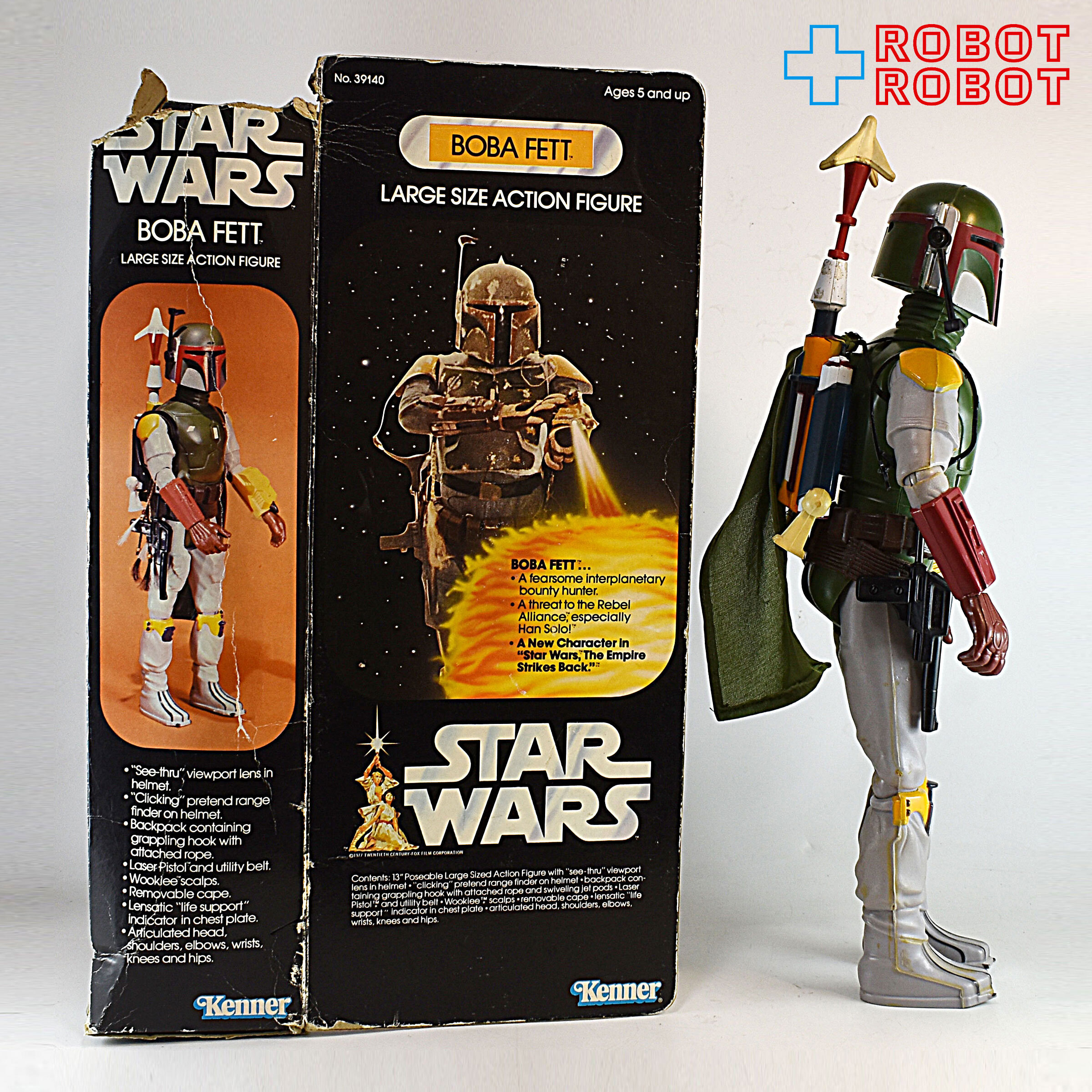 オールドケナー スター・ウォーズ ボバ・フェット 12インチ ラージフィギュア ボロ箱付 入荷写真