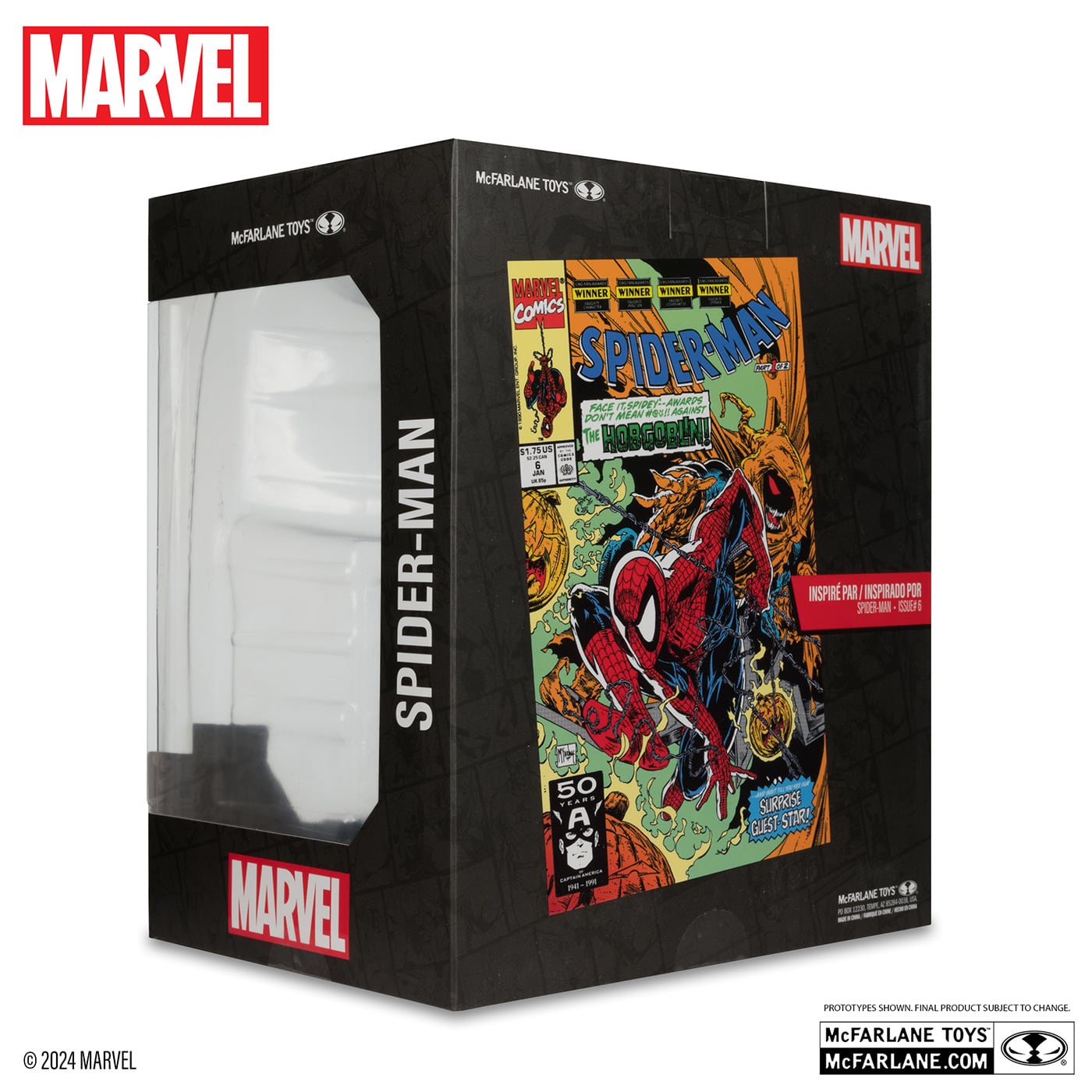 マクファーレン・トイズ マーベル シーン・フィギュア #001 スパイダーマン トッド・マクファーレン・トイズ スパイダーマン Vol.1 #6 1/10 スタチューフィギュア 未開封 入荷写真