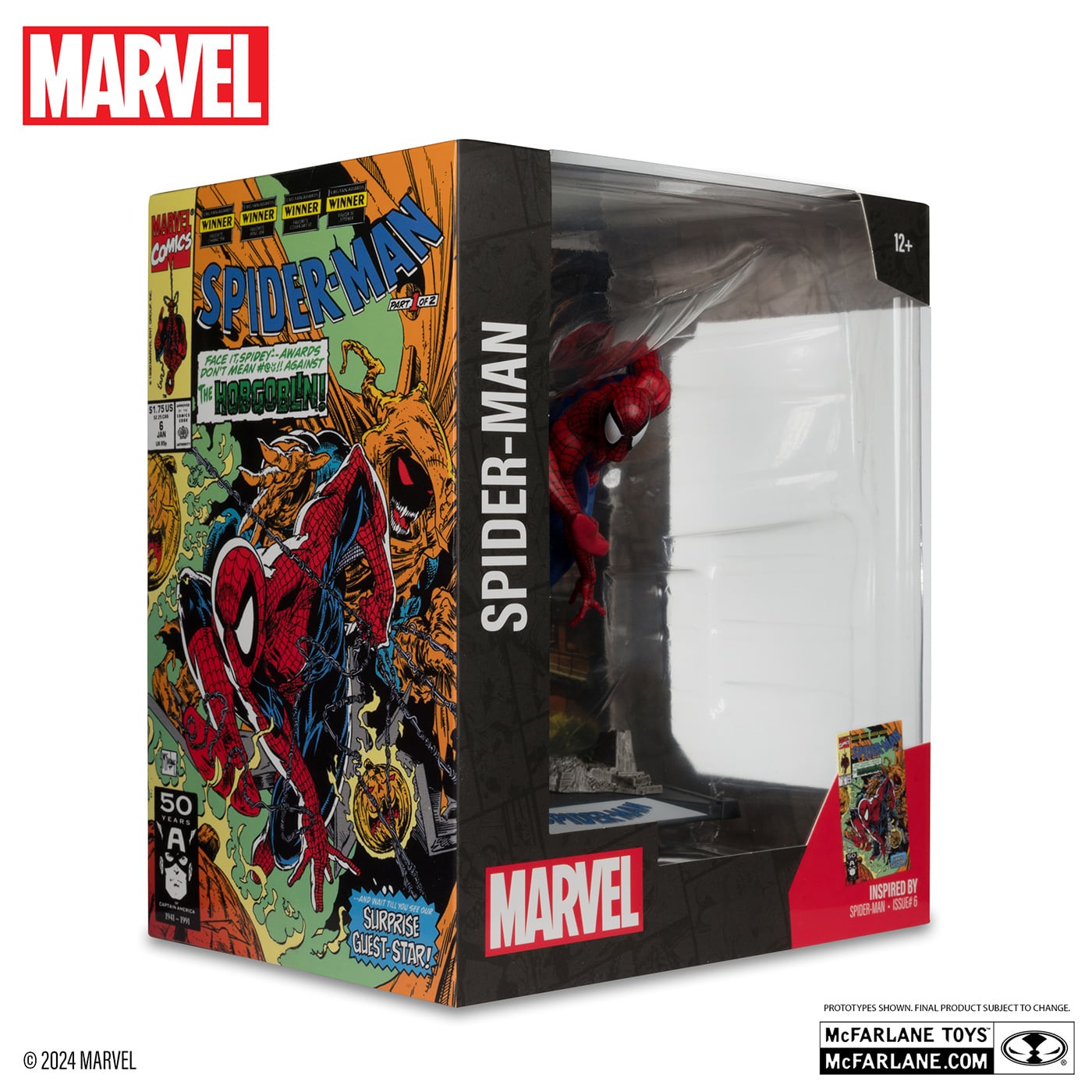 マクファーレン・トイズ マーベル シーン・フィギュア #001 スパイダーマン トッド・マクファーレン・トイズ スパイダーマン Vol.1 #6 1/10 スタチューフィギュア 未開封 入荷写真