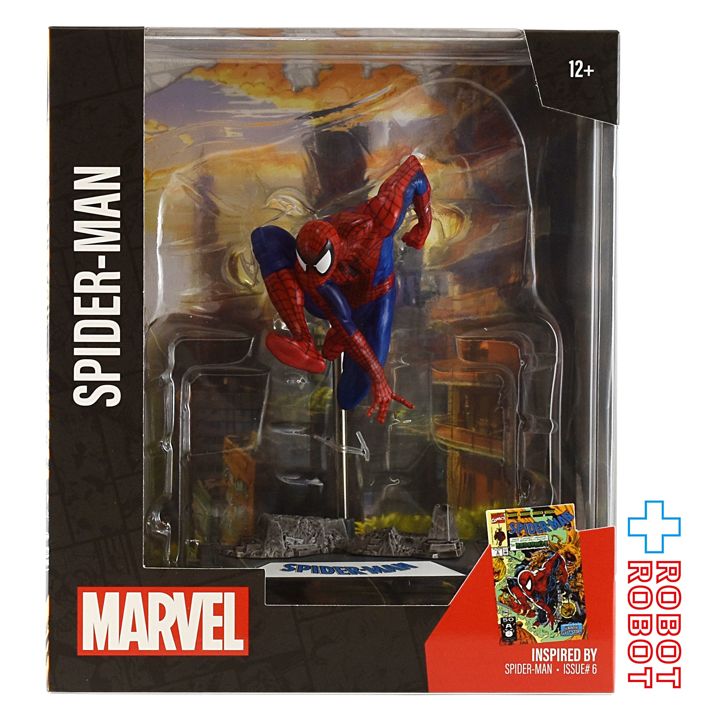 マクファーレン・トイズ マーベル シーン・フィギュア #001 スパイダーマン トッド・マクファーレン・トイズ スパイダーマン Vol.1 #6 1/10 スタチューフィギュア 未開封 入荷写真