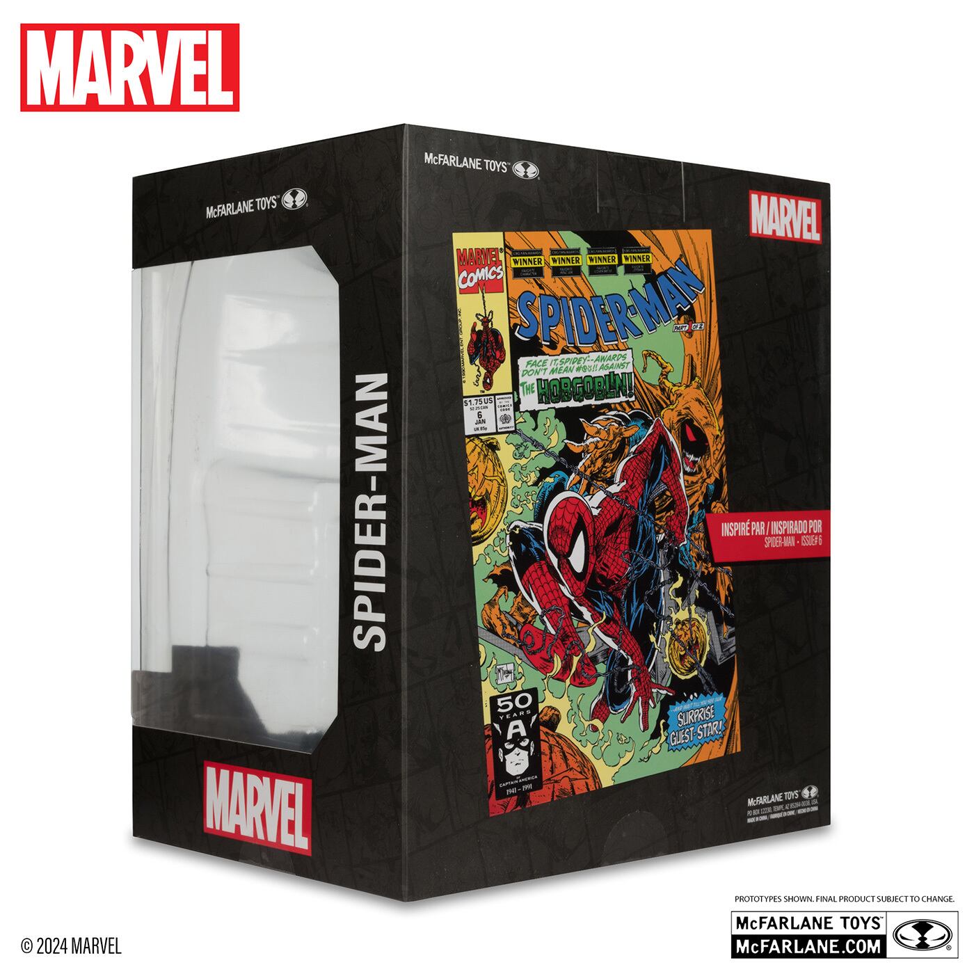 マクファーレン・トイズ マーベル シーン・フィギュア #001 スパイダーマン トッド・マクファーレン・トイズ スパイダーマン Vol.1 #6 1/10 スタチューフィギュア 未開封 入荷写真