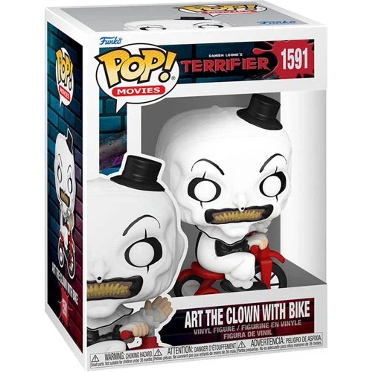 ファンコ POP! ムービー 1591 テリファー アート・ザ・クラウン 自転車 ビニールフィギュア 箱入未開封 入荷写真