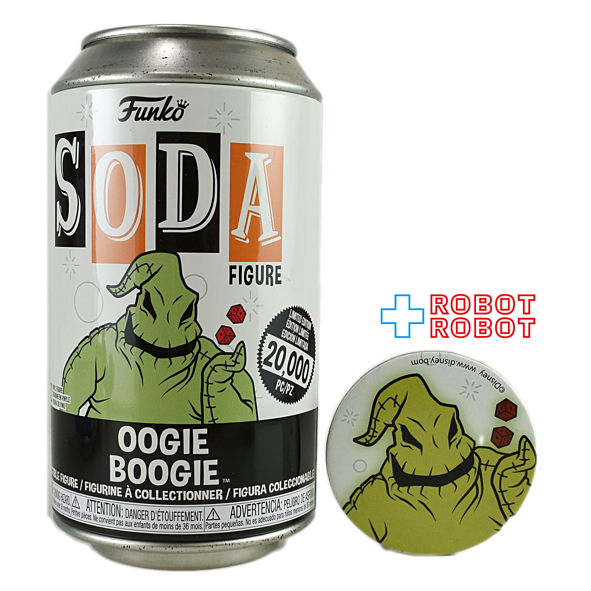 ファンコ SODA ソーダ缶 ナイトメアー・ビフォア・クリスマス / ウギー・ブギー ビニールフィギュア 入荷写真
