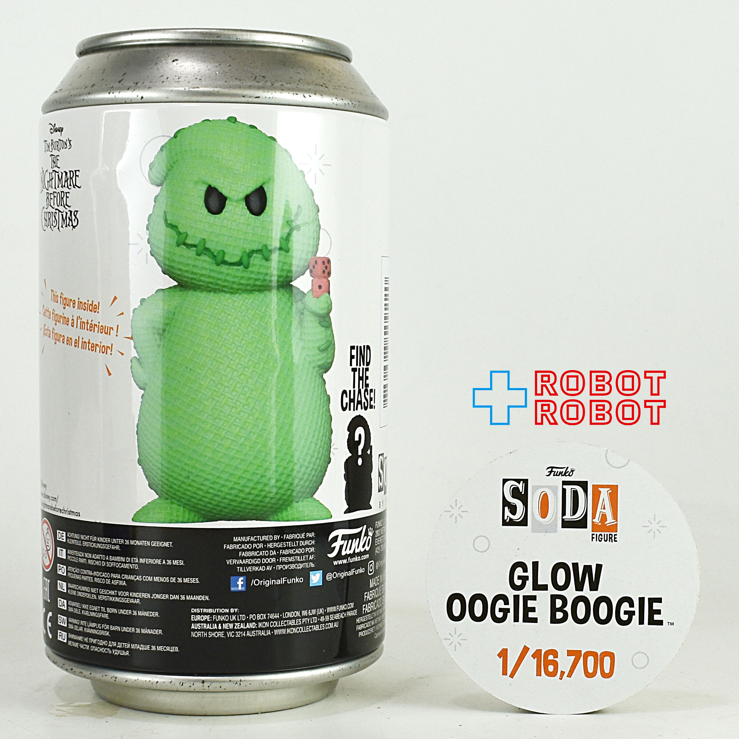 ファンコ SODA ソーダ缶 ナイトメアー・ビフォア・クリスマス / ウギー・ブギー ビニールフィギュア 入荷写真