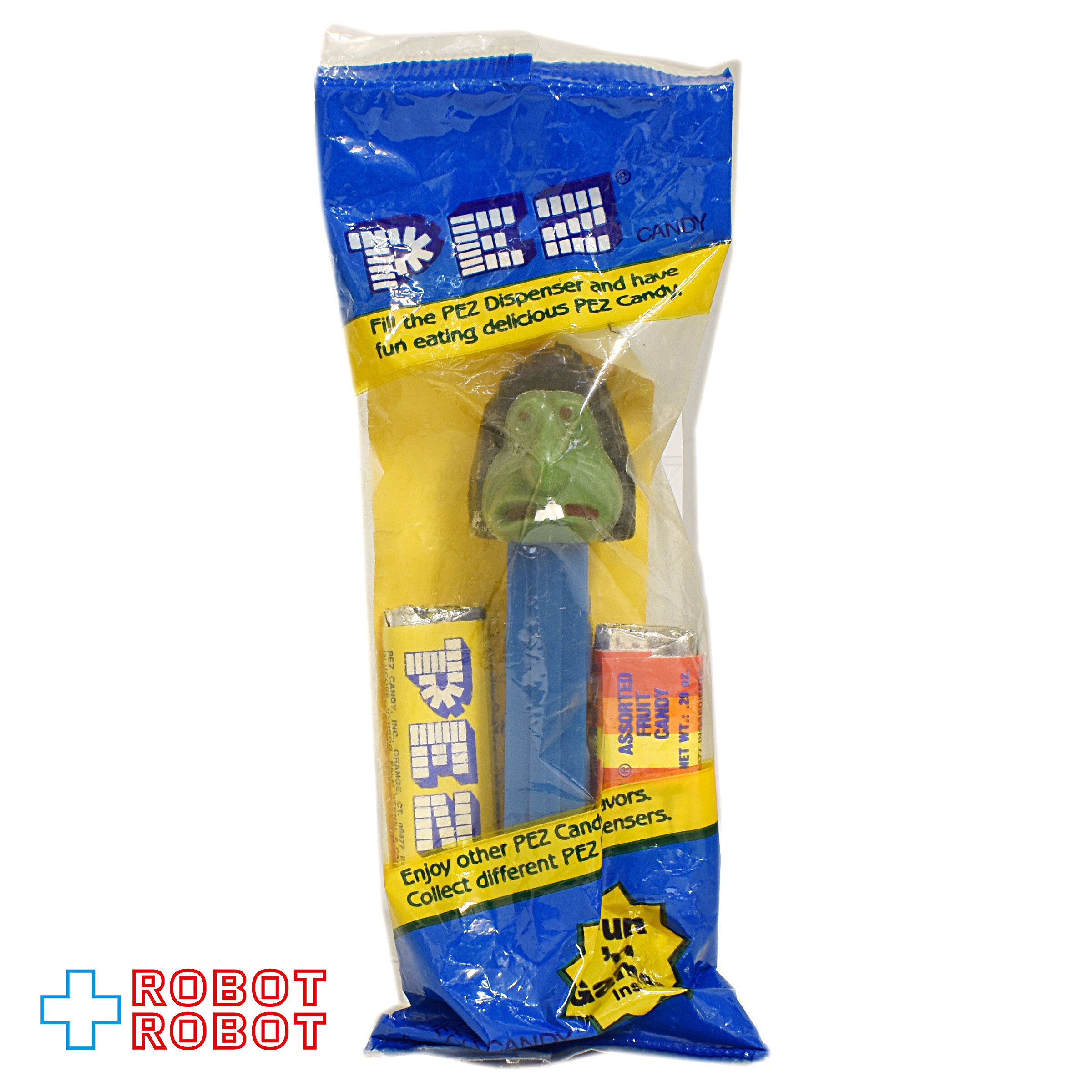 PEZ ミスター・アグリー ダークフェイス 薄足 3.9 青ステム 袋入未開封 入荷写真
