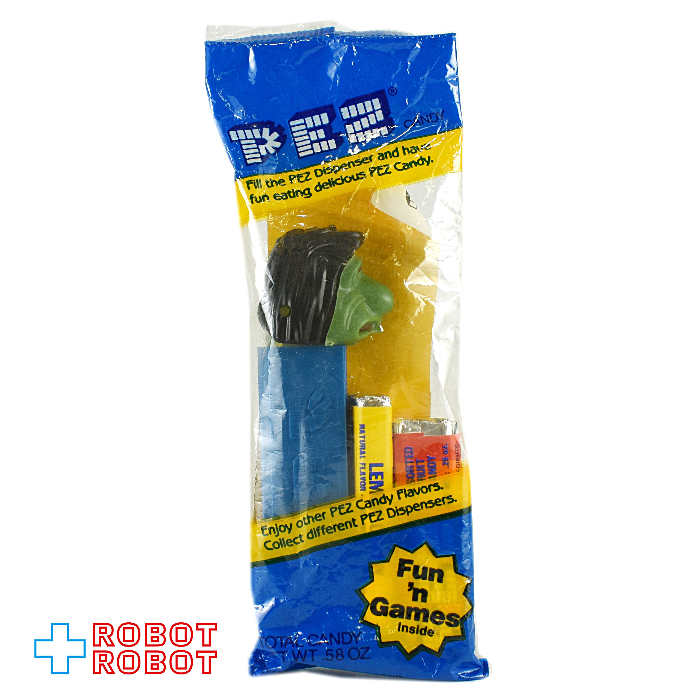 PEZ ミスター・アグリー ダークフェイス 薄足 3.9 青ステム 袋入未開封 入荷写真