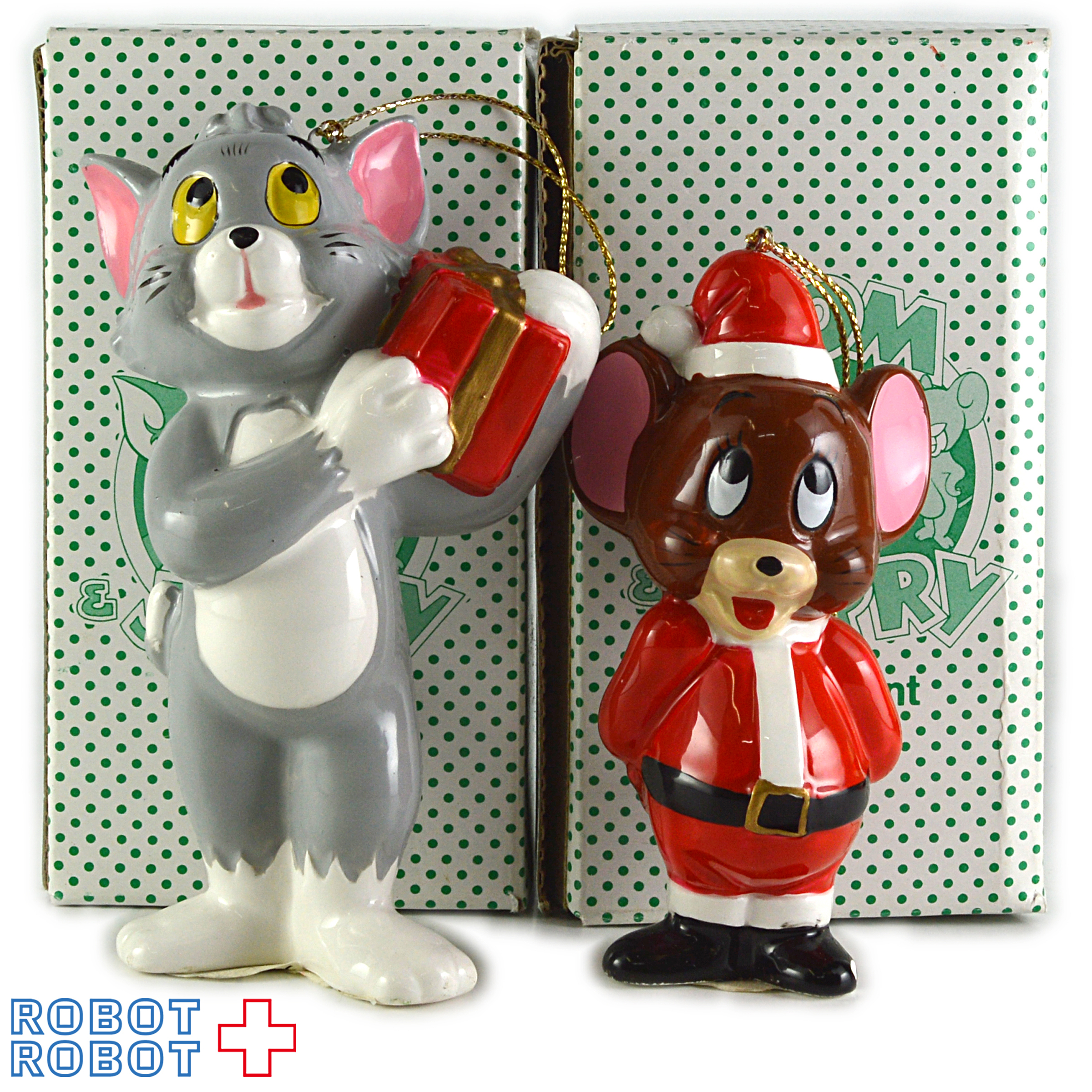 トム＆ジェリー 陶器製クリスマス・オーナメント ペア 箱入 入荷写真