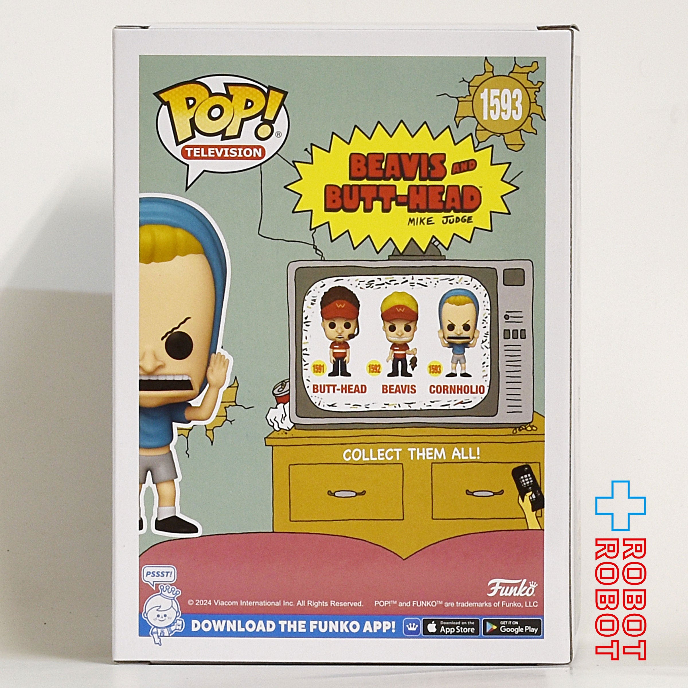 ファンコ POP! テレビジョン 1593 ビーバス & バットヘッド コーンホリオ ビニールフィギュア 箱入未開封 入荷写真