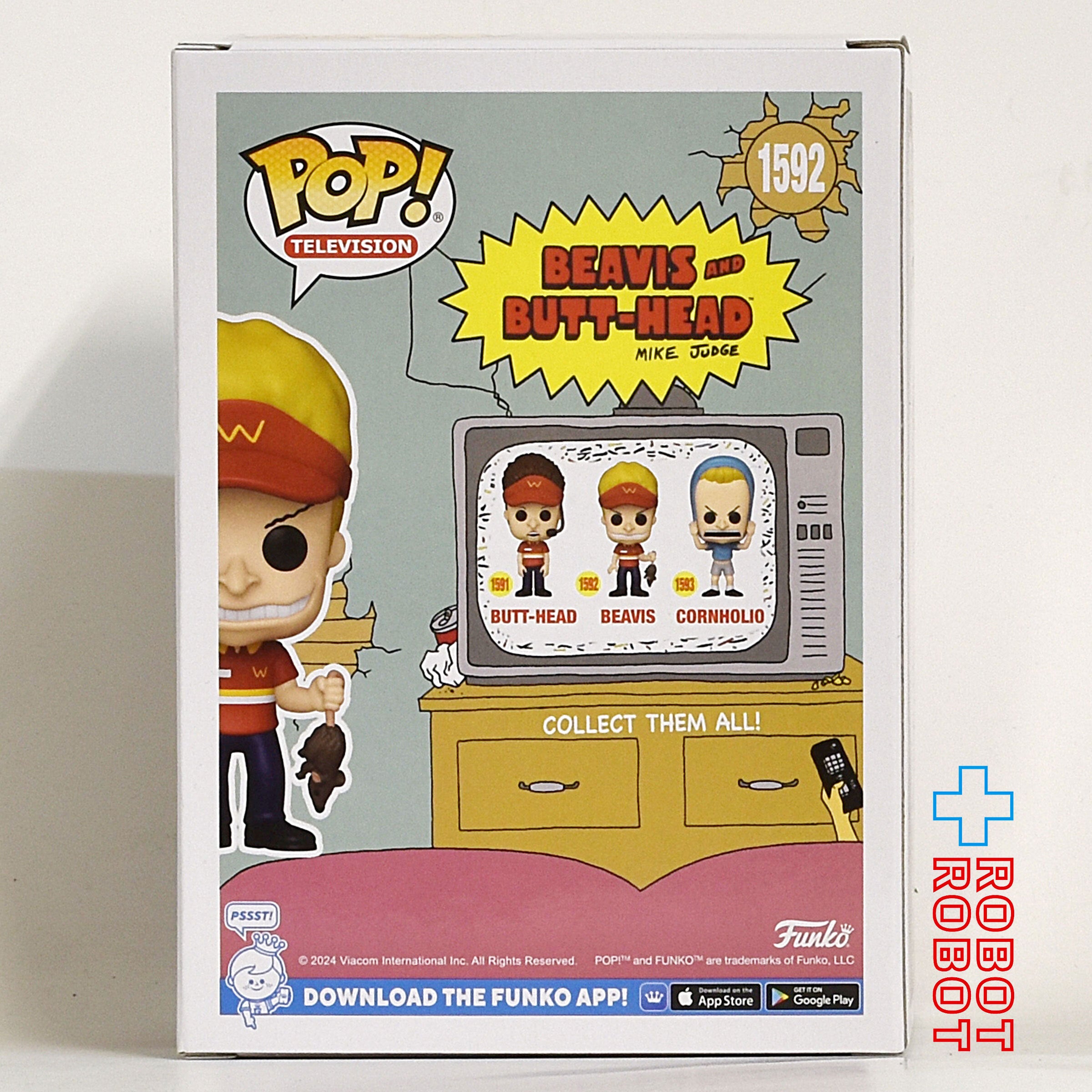 ファンコ POP! テレビジョン 1592 ビーバス & バットヘッド ビーバス ビニールフィギュア 箱入未開封 入荷写真