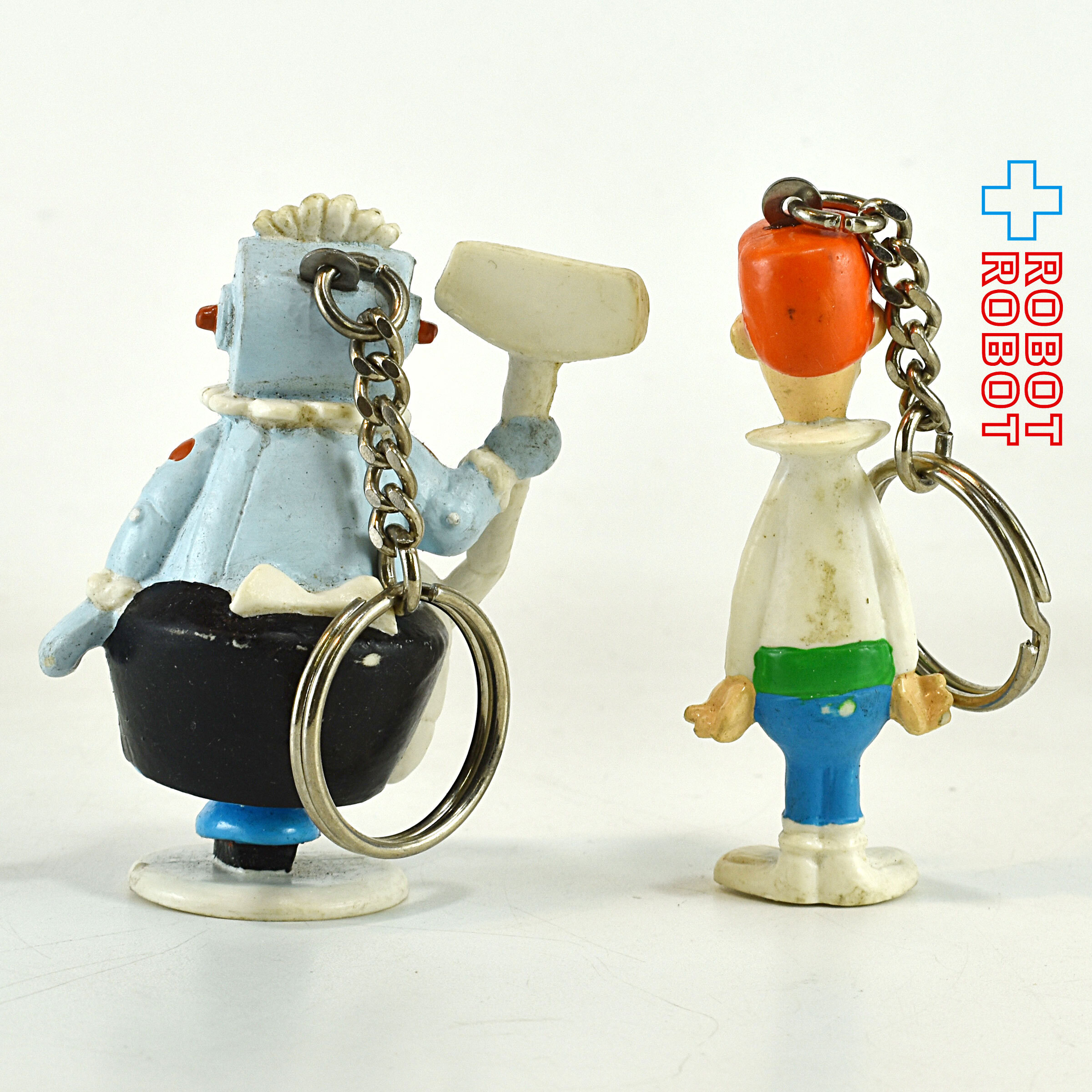 宇宙家族ジェットソン ジョージ＆メイドロボットのロジー PVCフィギュア キーチェーン セット 入荷写真