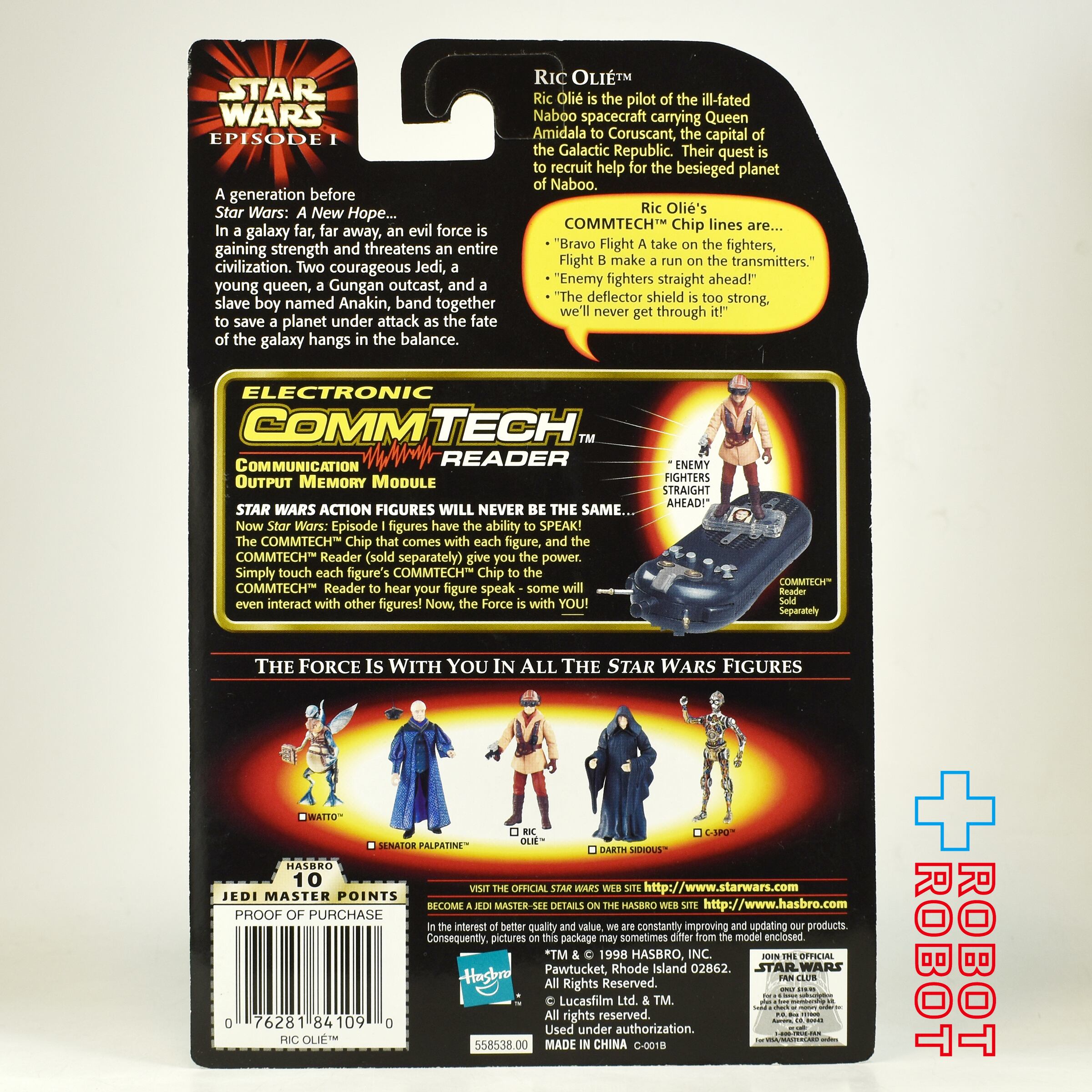 スター・ウォーズ EP1 コムテック リック・オリー 3.75インチ アクションフィギュア US版 未開封 入荷写真