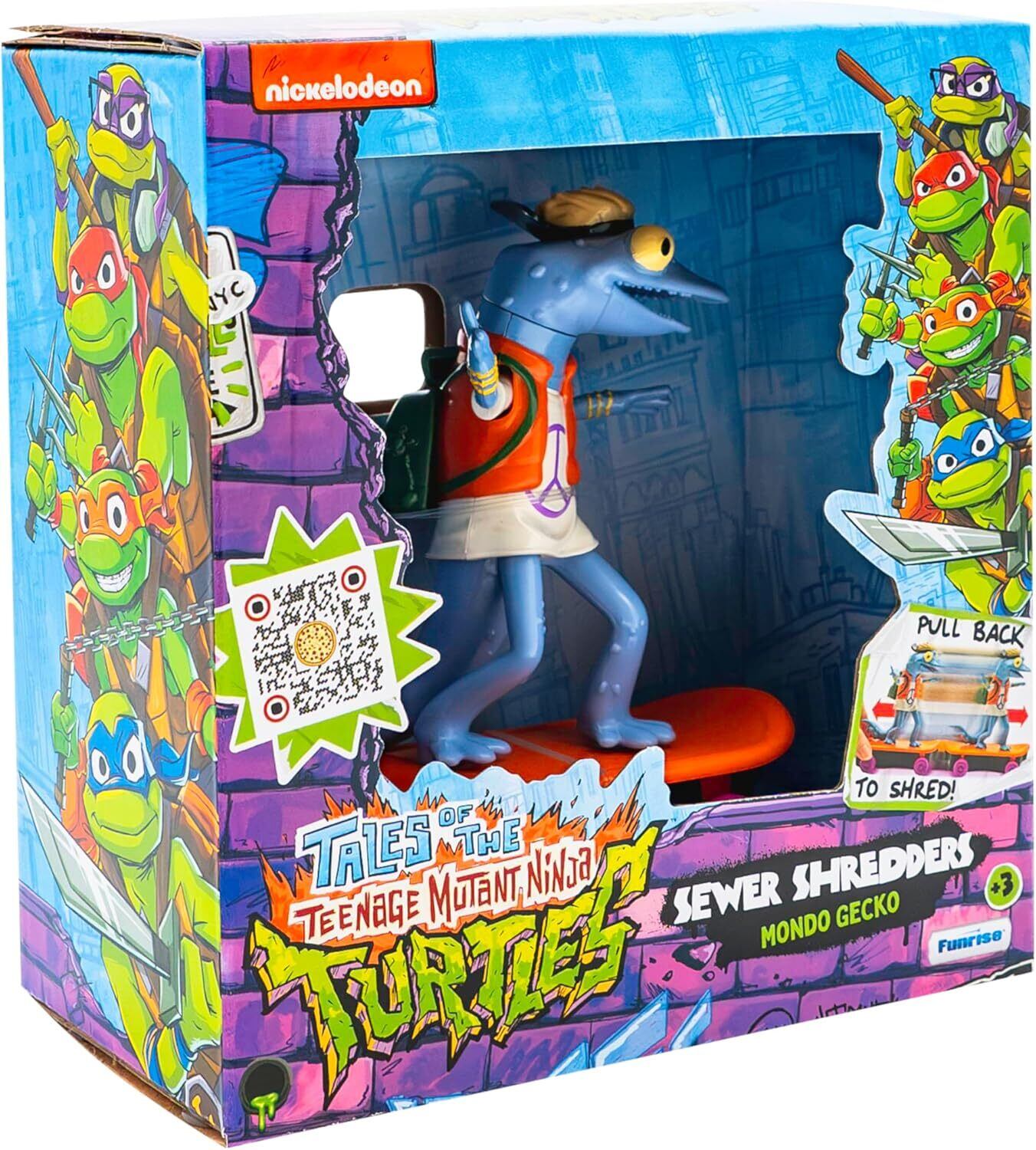 プレイメイツ タートルズ ミュータント・パニック！TMNT モンド・ゲッコー ソーヤーシュレッダーズ 5インチ アクションフィギュア 未開封