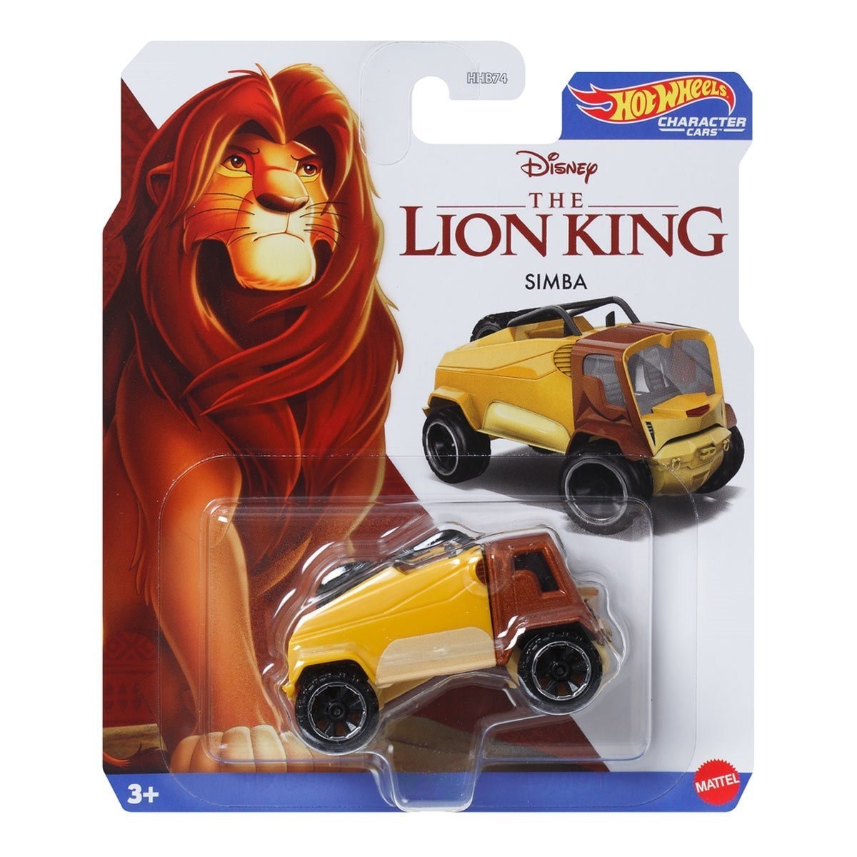 ホットウィール キャラクター・カー 2024 1/64 ディズニー ライオン・キング シンバ ダイキャスト メタルビークル ミニカー 未開封 入荷写真