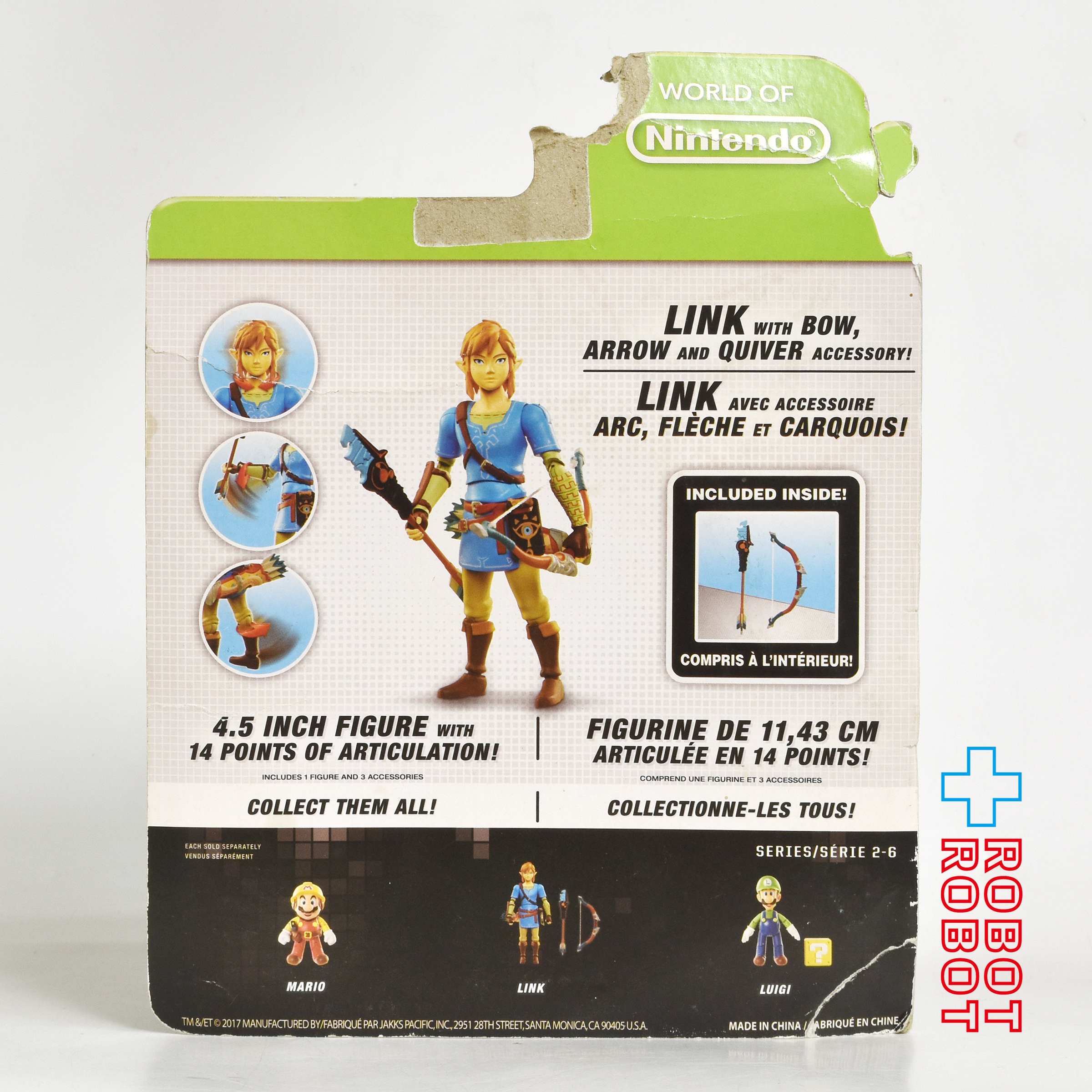 ワールドオブニンテンドー ゼルダ ブレス オブ ザ ワイルド リンク 4インチアクションフィギュア 未開封 ※難有り 入荷写真