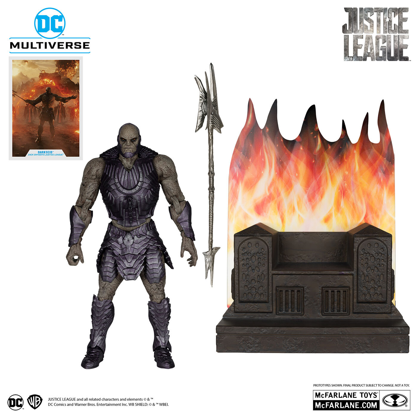 マクファーレン・トイズ DCマルチバース ジャスティス・リーグ ザック・スナイダーカット ダークサイド (玉座付き) 7インチ アクションフィギュア 未開封 入荷写真