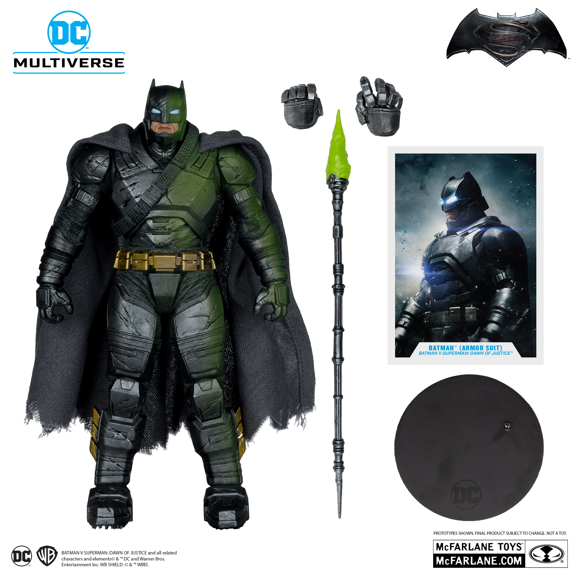 マクファーレン・トイズ DCマルチバース バットマン vs スーパーマン ジャスティスの誕生 アーマード・バットマン プラチナム・エディション 7インチ アクションフィギュア 未開封 入荷写真