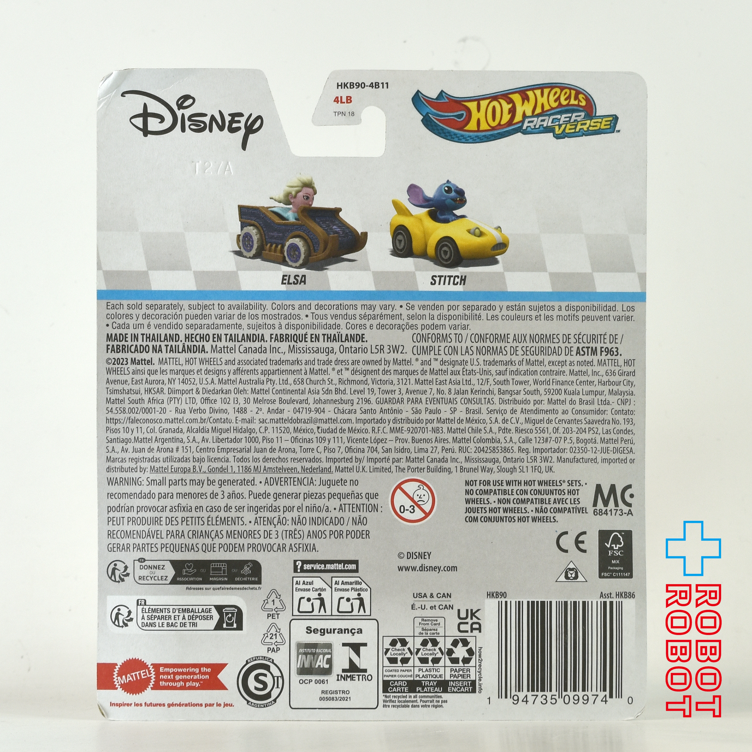 ホットウィール レーサーバース 2024 ディズニー スティッチ ダイキャスト メタルビークル ミニカー 未開封 入荷写真