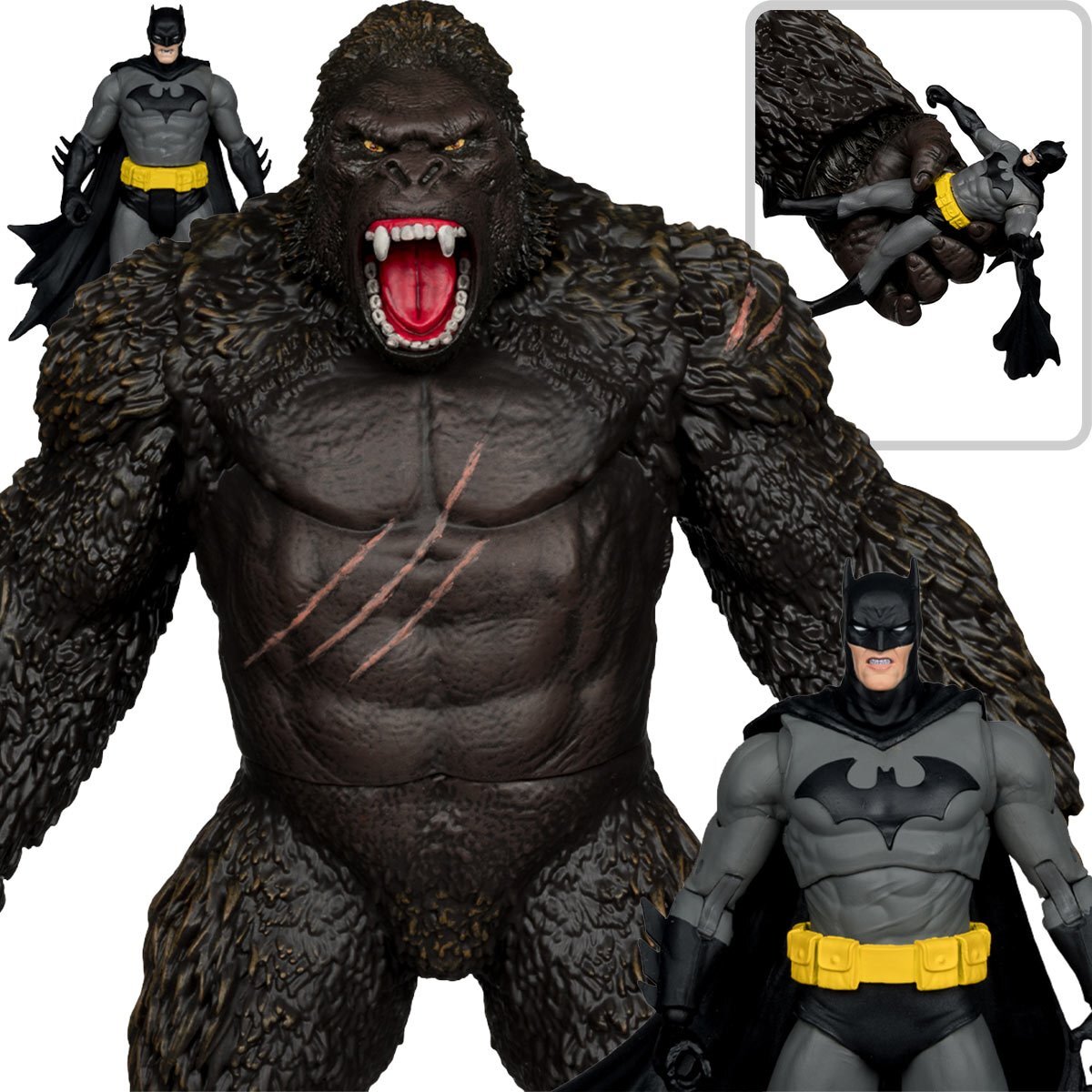 マクファーレン・トイズ DCマルチバース ジャスティス・リーグ vs. ゴジラ vs. コング バットマン vs. コング メガフィグ 2パック アクションフィギュア 未開封 入荷写真