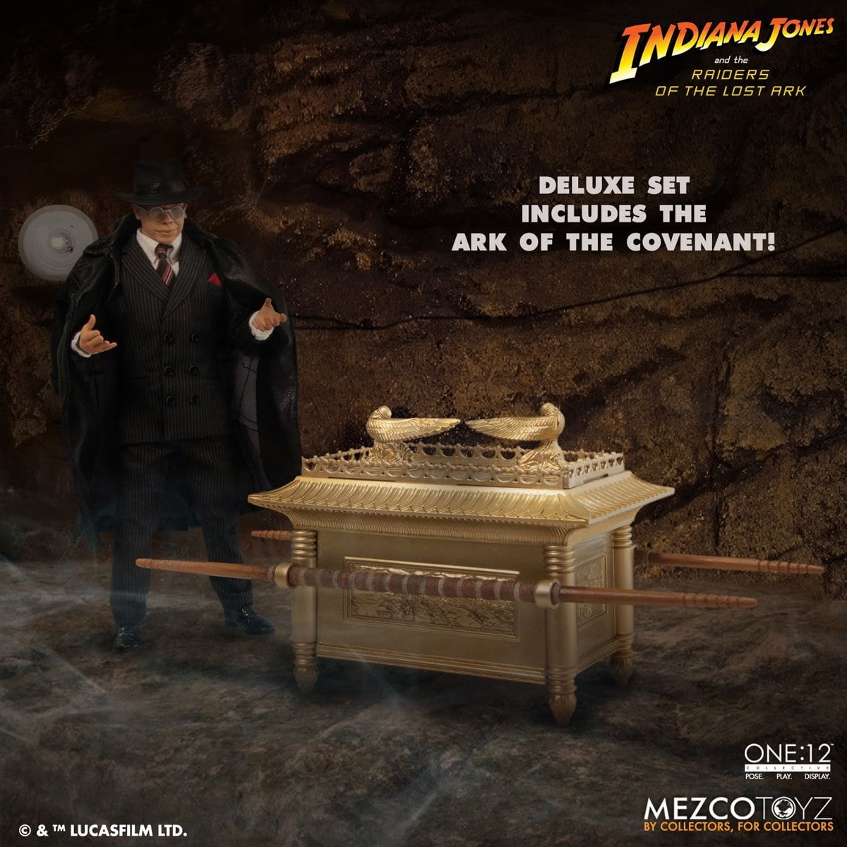 メズコ ワン12コレクティブ 1/12 インディ・ジョーンズ レイダース 失われたアーク 《聖櫃》アーノルド・トート with 聖櫃 ボックスセット アクションフィギュア 未開封 入荷写真
