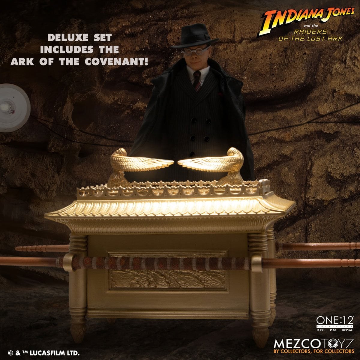 メズコ ワン12コレクティブ 1/12 インディ・ジョーンズ レイダース 失われたアーク 《聖櫃》アーノルド・トート with 聖櫃 ボックスセット アクションフィギュア 未開封 入荷写真