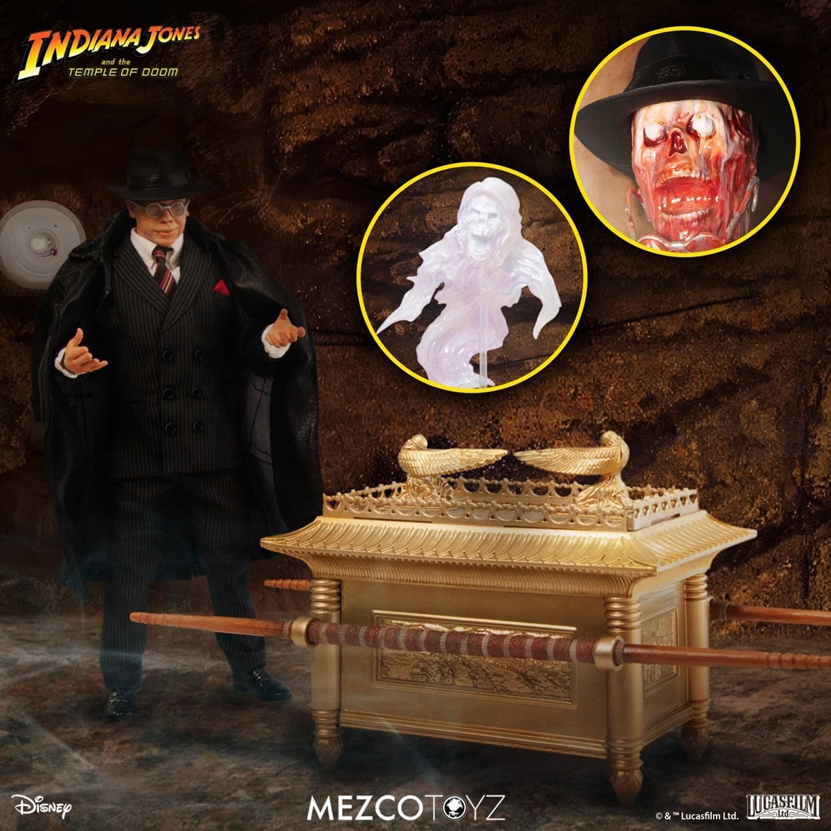 メズコ ワン12コレクティブ 1/12 インディ・ジョーンズ レイダース 失われたアーク 《聖櫃》アーノルド・トート with 聖櫃 ボックスセット アクションフィギュア 未開封 入荷写真