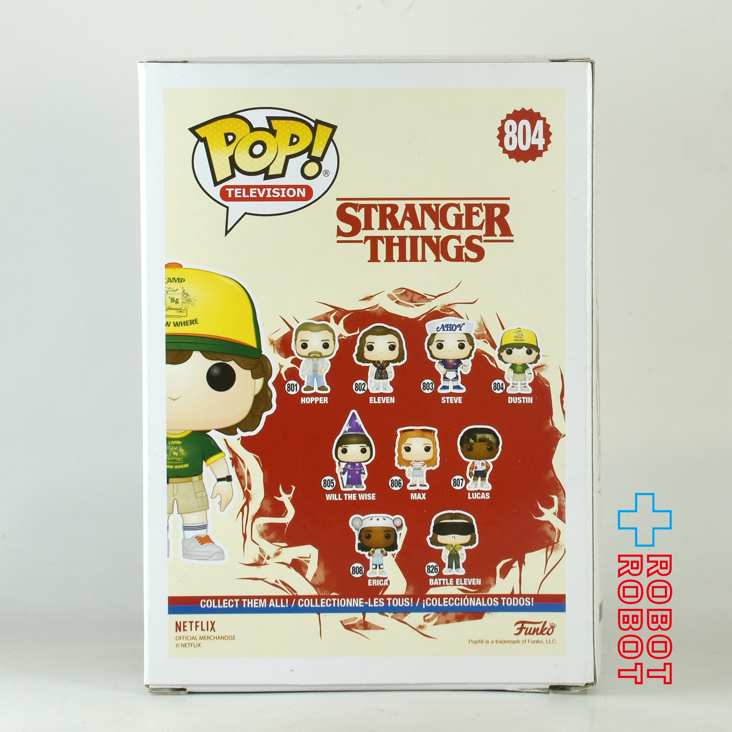 ファンコ POP! 804 ストレンジャー・シングス ダスティン ビニールフィギュア 箱入 入荷写真