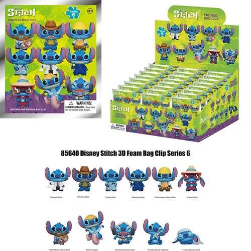 モノグラム フィギュラル バッグ クリップ リロ & スティッチ スティッチ シリーズ6 1パック 未開封 入荷写真