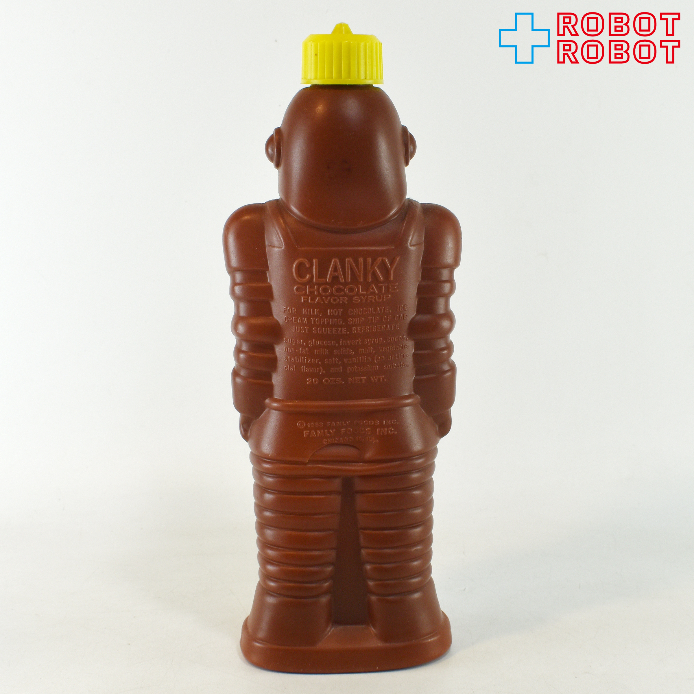 クランキー・チョコレート・フレーバー・シロップ ロボットの形のボトル ※難有り 企業物 入荷写真
