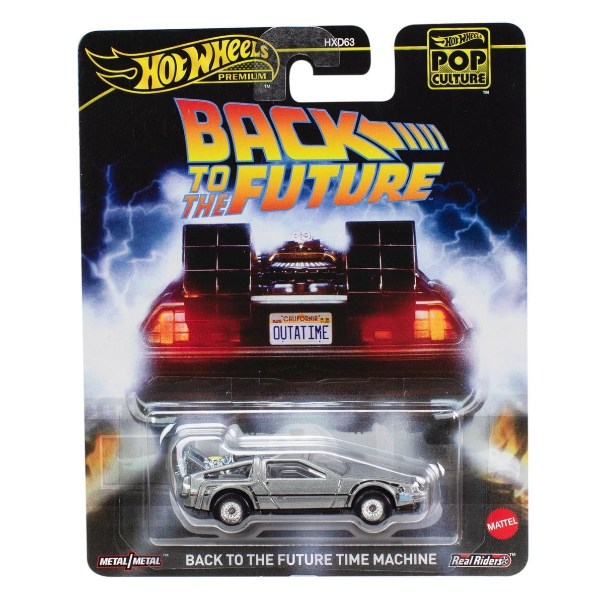 ホットウィール ポップカルチャー 2024 ミックス2 バック・トゥ・ザ・フューチャー タイムマシン デロリアン DMC12 ダイキャスト ミニカー US版 未開封 入荷写真