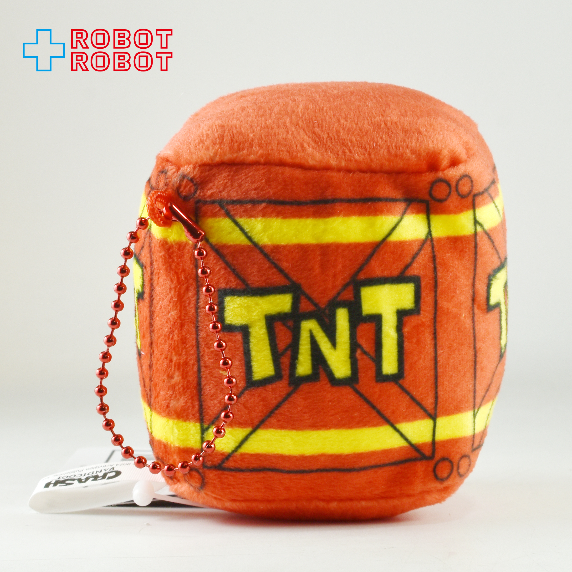 エスケイジャパン クラッシュ・バンディクー マスコット TNTばくだん箱 ぬいぐるみ 紙タグ付 入荷写真