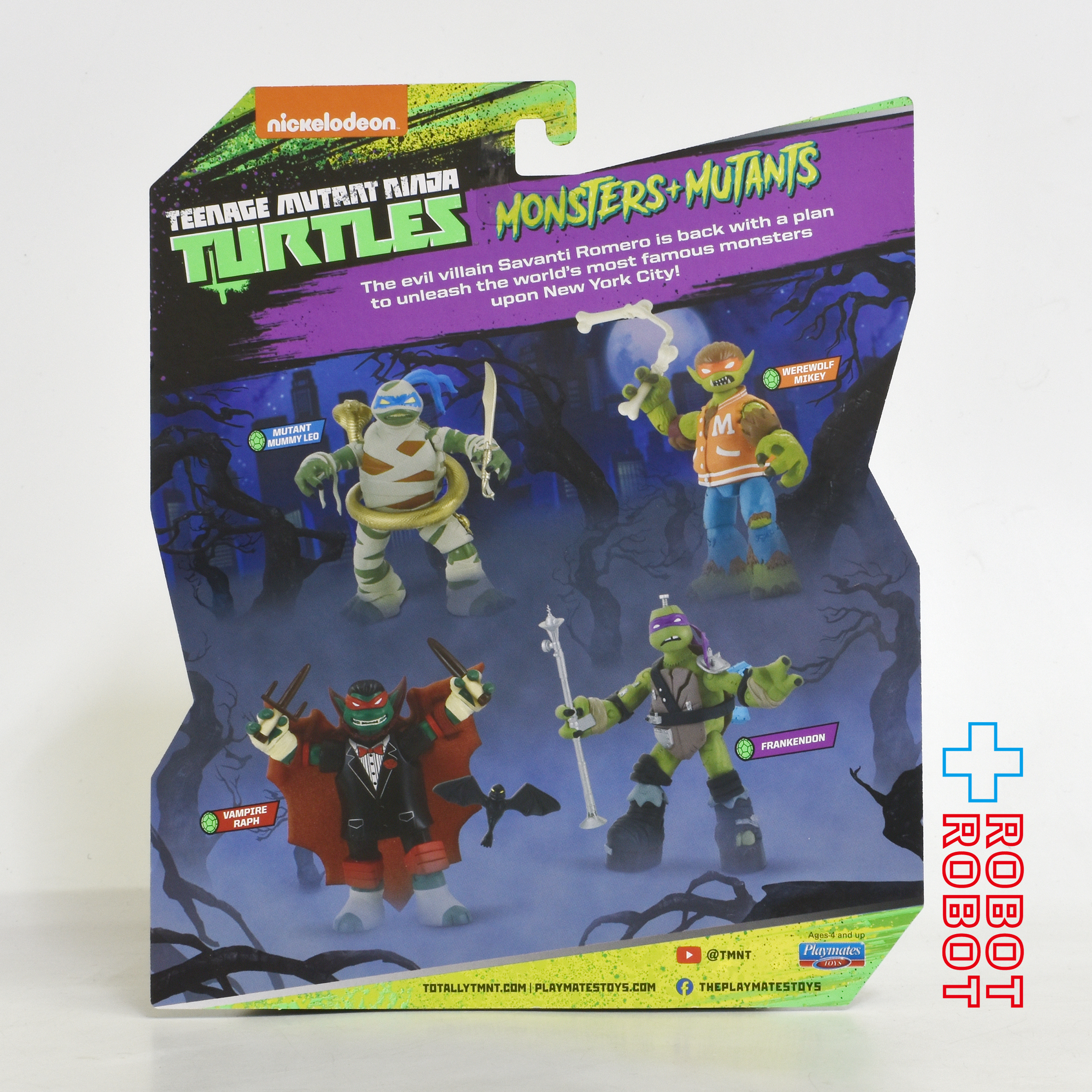 プレイメイツ タートルズ TMNT モンスターズ + ミュータンツ ヴァンパイア ラフ ラファエロ 4インチ アクションフィギュア 未開封 入荷写真